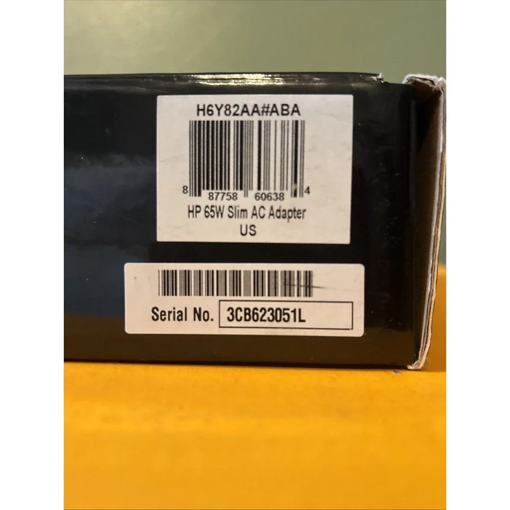 65W Slim AC Adapter - H6Y82AA#ABA Power Adapter For Loptop Open Box